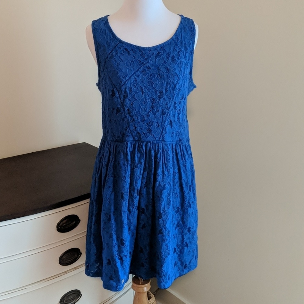 3 for $15 Electric blue lace dress